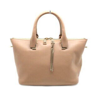 Chloe Bailey Handbag Shoulder Bag Leather Orange Brown